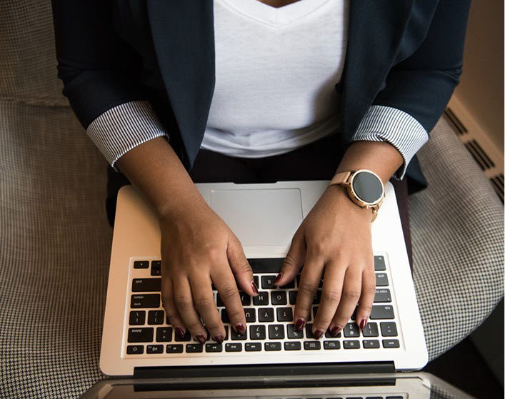 Content Management Hands Typing